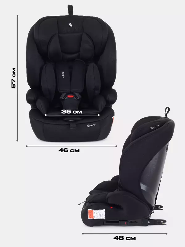 Автокресло Rant Basic Apex isofix 1-2-3 (9-36 кг) Black